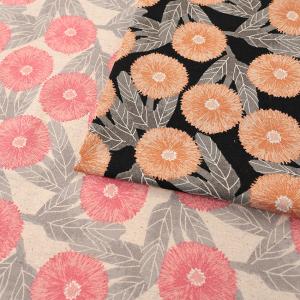 Tyrolian DAISY 綿麻キャンバス 50cm単位 | 切売り 切り売り 生地 布 布地 コットンリネン おしゃれ かわいい