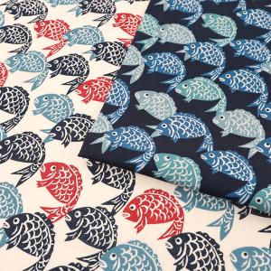 郷土物語 鯛やき スケア 50cm単位 | 切売り 切り売り 生地 布 布地 コットン100％ たいやき 鯛焼き