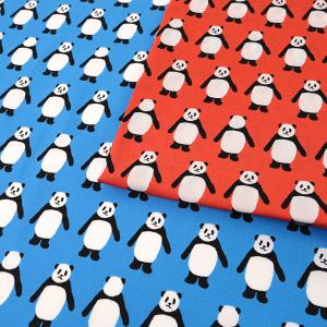 こっちむいてPANDA ブロード 50cm単位 | 切売り 切り売り 生地 布 布地 コットン100％ パンダ かわいい