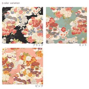 金粉 花和柄 雲海に宝花 50cm単位 | 切...の詳細画像5