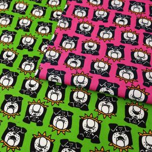 ブルドッグ オックス 50cm単位 | 切売り 切り売り 生地 布 布地 普通地 丈夫 コットン100％ 犬 イヌ いぬ