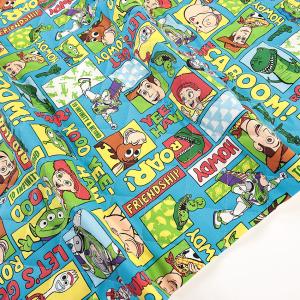 ディズニー ピクサー トイ・ストーリー オックスキルト 50cm単位 | 切売り 切り売り 生地 布 布地 キャラクター 入園 入学 キルティング生地