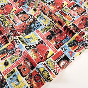 ディズニー ピクサー カーズ オックスキルト 50cm単位 | 切売り 切り売り 生地 布 布地 キャラクター 入園 入学 キルティング生地
