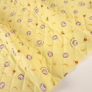 おさるのジョージ フェイス柄 シーチングキルト 50cm単位 | 切売り 切り売り 生地 布 布地 キルティング かわいい