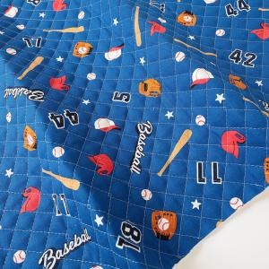 お気に入りシリーズ ベースボールスター オックスキルト 50cm単位 | 切売り 切り売り 生地 布 布地 キルティング