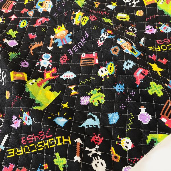 お気に入りシリーズ ピクセルアートゲーム オックスキルト 50cm単位 | 切売り 切り売り 生地 ...