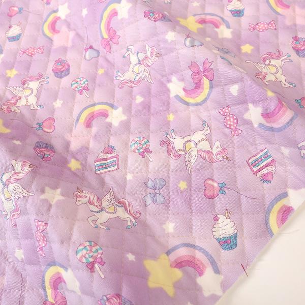 お気に入りシリーズ レインボーユニコーン オックスキルト 50cm単位 | 切売り 切り売り 生地 ...