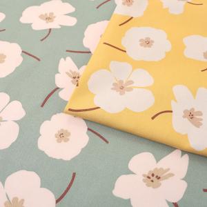 LE DEPART ゼラニウム柄 オックス 50cm単位 | 切売り 切り売り 生地 布 布地 コットン100％ かわいい 花柄