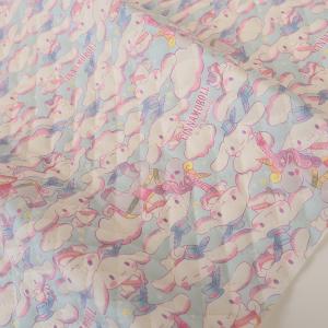 サンリオ シナモロール フェス オックスキルト 50cm単位 | 切売り 切り売り 生地 布 布地 かわいい キルティング