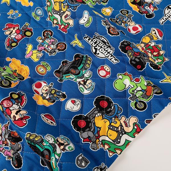 生地 布 マリオカート ワールド オックスキルト 50cm単位 | 切売り 切り売り 布地 キルティ...