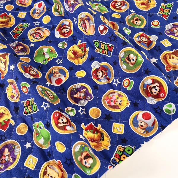 スーパーマリオ コイン柄 オックスキルト 50cm単位 | 切売り 切り売り 生地 布 布地 キルテ...