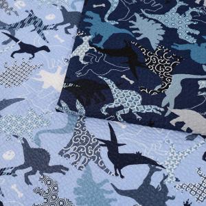 生地 布 恐竜柄 リップル 50cm単位 | 切売り 切り売り 布地 和柄 和風 和調 伝統柄 伝統模様 涼しい