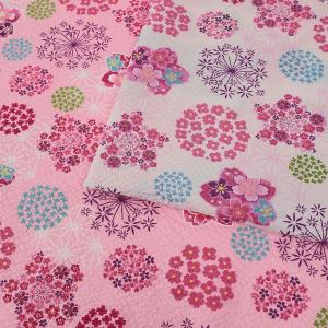 生地 布 桜柄 リップル 50cm単位 | 切売り 切り売り 布地 和柄 和風 和調 伝統柄 伝統模様 涼しい さくら 桜