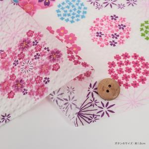 生地 布 桜柄 リップル 50cm単位 | 切...の詳細画像3