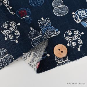 生地 布 福福 猫ひょうたん サザンクロス 5...の詳細画像3