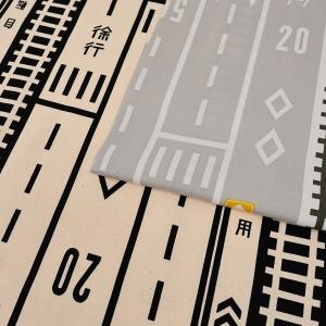 生地 布 KOMU STRADA 道路柄 オックス 50cm単位 | 切売り 切り売り 布地 入園 入学 かっこいい おしゃれ