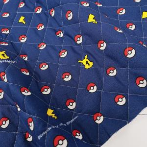 生地 布 ポケットモンスター ボール柄 シーチングキルト 50cm単位 | 切売り 切り売り 布地 キルティング ポケモン