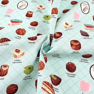 生地 布 チョコスイーツ柄 オックス 50cm...の詳細画像2