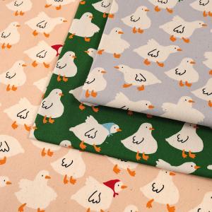 生地 布 GyuGyu Animal アヒル オックス 50cm単位 | 切売り 切り売り 布地 あひる アニマル柄 動物柄 かわいい コットン100％