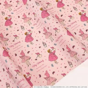 生地 布 KurahashiRei くらはしれい×サンリオキャラクターズ マイメロディ いちご オックス 50cm単位 | 切売り 切り売り 布地 かわいい