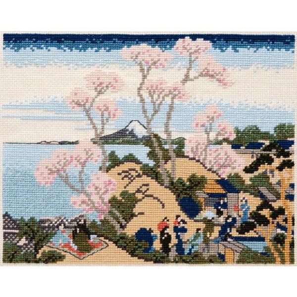 刺繍 キット オリムパス 日本名所絵百選シリーズ 東海道品川御殿山ノ不二