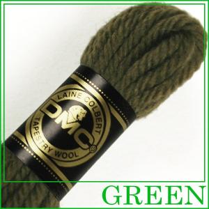 刺繍 刺しゅう糸 DMC 4番 グリーン系 タペストリーウール 7391 ししゅう糸 刺繍糸 ウール糸 タペストリー糸 ニードルポイント