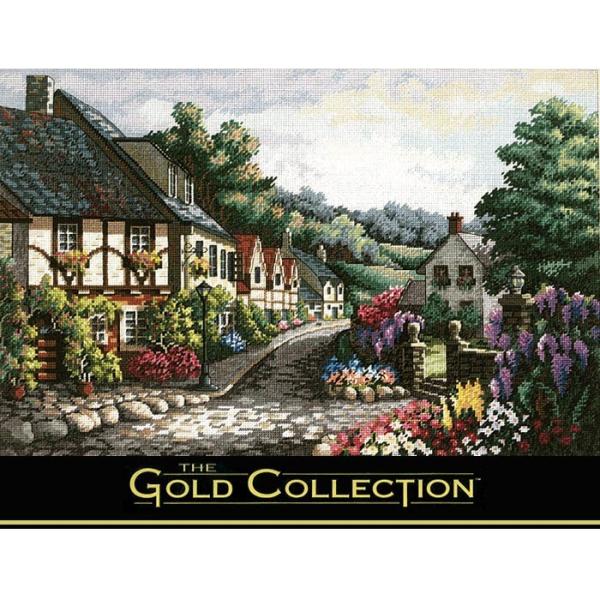刺繍 輸入キット Dimensions ゴールドコレクション 風景 Memory Lane◎PUSH...