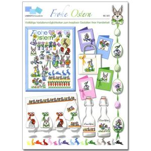 刺繍 図案集 Lindner Frohe Ostern Happy Easter