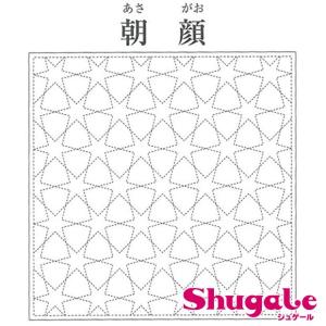 刺しゅう布 刺し子 和みふきん  朝顔   刺しゅう 刺繍 手芸 ハンドメイド トーカイ