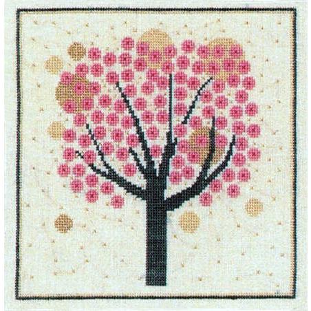 刺繍 輸入キット Haandarbejdets Fremme(フレメ） 花桃の木
