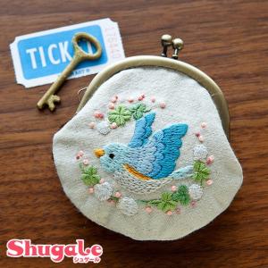 刺繍 キット piece Chicchiさんの動物刺しゅうキット がま口