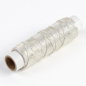刺しゅう糸ラメ糸 No.9 シルバー | 刺しゅう 刺繍 手芸 ハンドメイド トーカイの商品画像