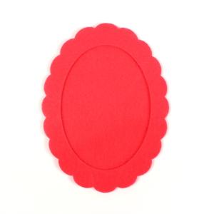 刺繍 刺しゅう額 RICO Felt frame azalea oval 15×20cm｜shugale1