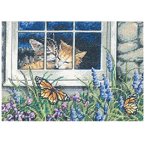 刺繍 輸入キット Dimensions ゴールドコレクションPetites Feline Love◎...