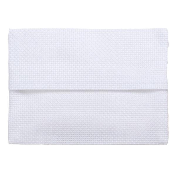 刺繍 半製品 COSMO（ルシアン） ポケットティッシュケース ホワイト（縫製済）