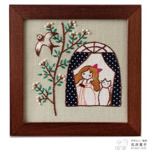 刺繍 キット COSMO（ルシアン） ねこと暮らす毎日 WINDOW 542101｜手芸材料の通販シュゲールYahoo!店