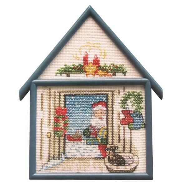 刺繍 輸入キット O.O.E. Santa Claus Is Coming home