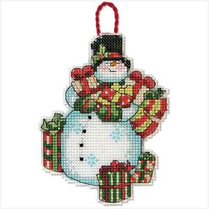 刺繍 輸入キット Dimensions クリスマスオーナメントキット Snowman Ornament刺しゅうPUSH｜shugale1