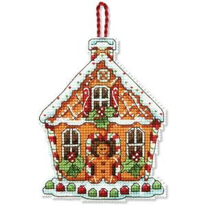 刺繍 輸入キット Dimensions クリスマスオーナメントキット Gingerbread House Ornament刺しゅうPUSH｜shugale1