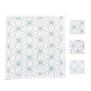 津軽 こぎん刺し 模様手作りキット ミニテーブルセンター : ゆめ