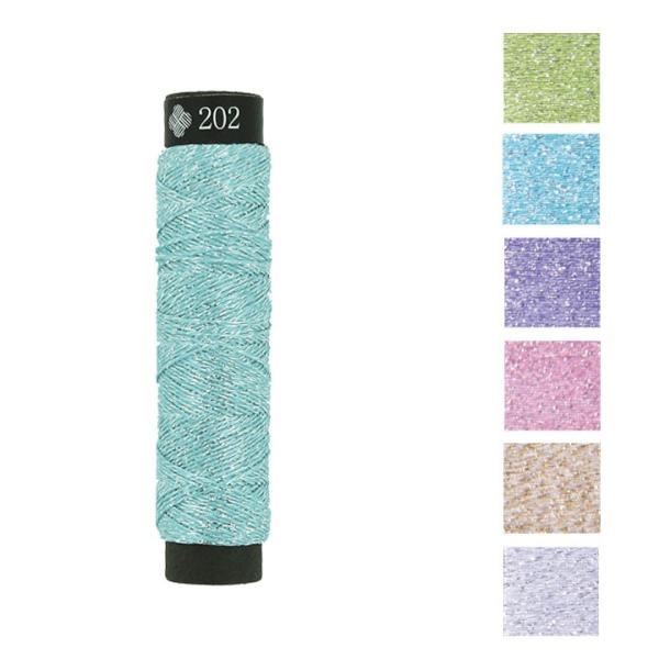 刺繍 刺しゅう糸 COSMO にしきいと 発泡水 たすき撚り｜ラメ糸 きらきら クリスマス 手作り