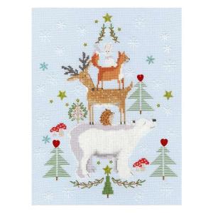 刺繍 Bothy Threads ボシースレッズ Snowy Stack アニマルツリー 輸入 クロスステッチ キット XX16◎注目輸入刺繍◎
