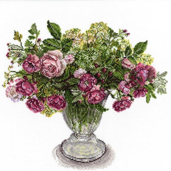 刺繍 COSMO Fujico collection 秋バラのアレンジメント 552110 ｜ フジ...