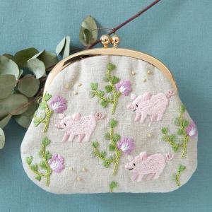 刺繍 キット piece Chicchiさんの動物刺しゅうキット がま口 ふくろう
