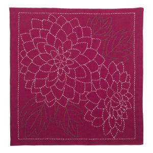 刺繍 刺し子キット 花ふきん SASHIKO WORLD Mxico ダリア 刺し子 花ふきんキット メキシコ国花 メキシコ KSW-024◎刺し子PUSH◎