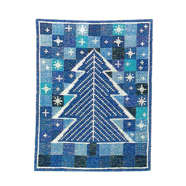 刺繍 輸入キット フレメ 星空のクリスマスツリー 青｜30-4598.03 青いツリー 北欧 デンマ...