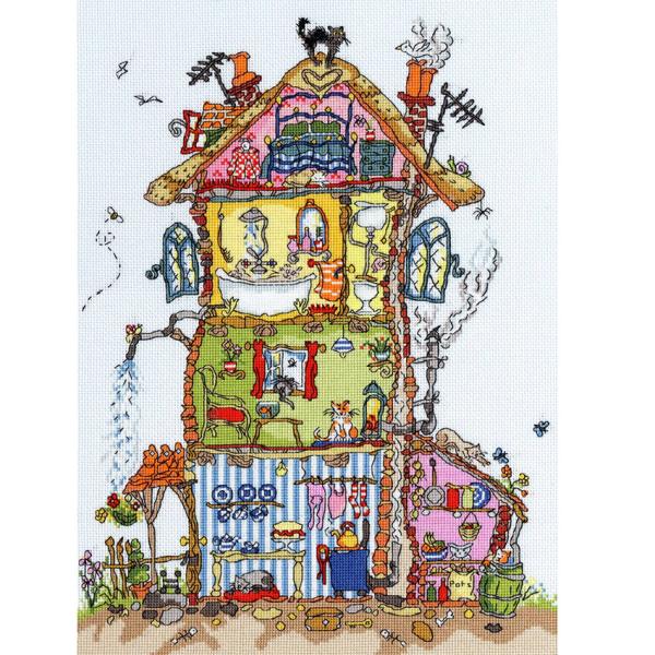 輸入刺繍キット Bothy Threads XCT8 Cut Thru’ Cottage カットスル...