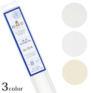 DMC刺繍布 アイーダ 16カウント 60目 38.1×45.7cm カットクロス GD1636BX／ECRU／BLANC／712   ディーエムシー aida 16ct 60目 ホワイト 白 生成