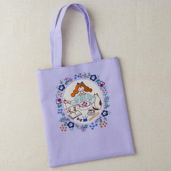 コスモ 刺しゅうキット石井寛子 花とわたしの物語 ミニトートNo.542116 | cosmo 刺繍...