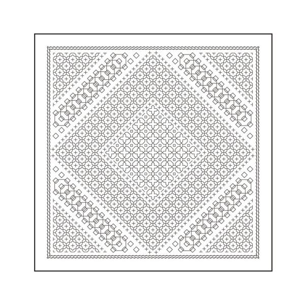 オリムパス 刺し子布パック 花ふきん La Bouquetiere Morning glory(白)...